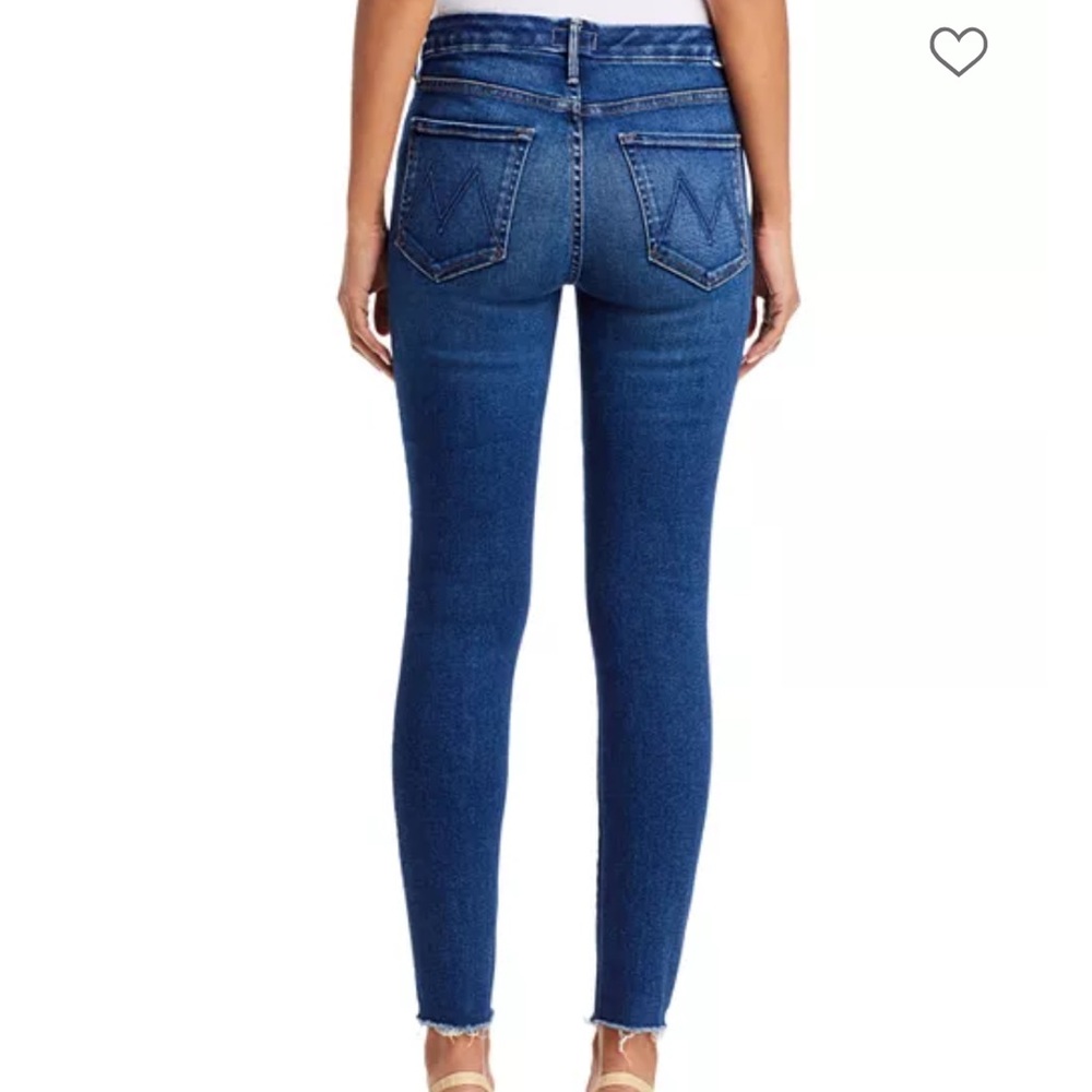 MOTHER Women's Skinny Jeans in Dark Blue Denim